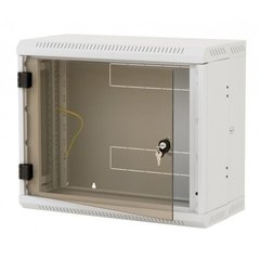 Настінна серверна шафа 19" двухсекційна 4U, 280x600x515мм (В*Ш*Г) зібраний, сіра, Triton RBA-04-AD5-CAX-A1