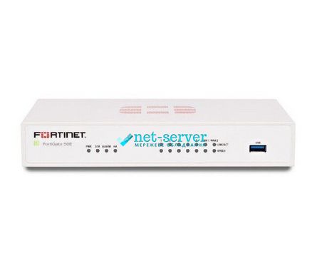 Міжмережевий екран Fortinet FG-50E 2xGE WAN, 5xGE LAN