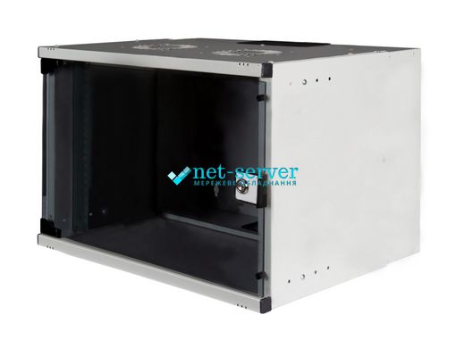 Wall-mounted telecommunications cabinet 9U 540x400 (W*D), collapsible, Hypernet WMNC-40-9U-SOHO-FLAT