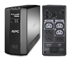 Джерела безперебійного живлення (ДБЖ) APC Back-UPS Pro 550VA, LCD
