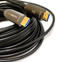 Патч-корд HDMI 2.1, 10м, 7680×4320р (8K) 48 Гбіт/с. с передачею сигналу по оптичному кабелю (AOC) L&W ELECTRONICAL LW-HAA8K-10