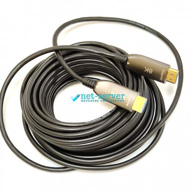 Патч-корд HDMI 2.1, 10м, 7680×4320р (8K) 48 Гбіт/с. с передачею сигналу по оптичному кабелю (AOC) L&W ELECTRONICAL LW-HAA8K-10
