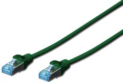 Patch-cord molded 0.5m, cat.5e, SF/UTP, AWG 26/7, green DIGITUS DK-1531-005/G