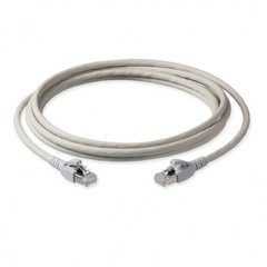 Patch cord 0.5m, S/FTP, cat.6A, RJ45, copper, gray, LSZH, Corning CCAAGB-G1002-A005-C0