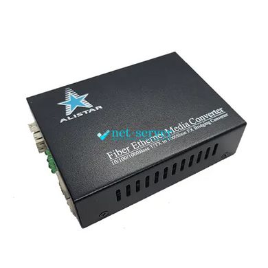 Медіаконвертер 10/100/1000BASE-T to SFP Slot 1000Base-SX/LX External Power Supply Alistar X1S
