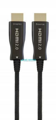 Патч-корд HDMI 2.0, 20м, з передачею сигналу по оптичному кабелю (AOC) Cablexpert CCBP-HDMI-AOC-20M