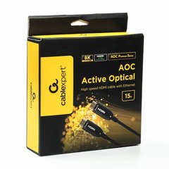 Patch cord HDMI 2.1, 15m, 8K 60Hz/4K 144Hz, with optical cable (AOC) transmission Cablexpert CCBP-HDMI8K-AOC-15M-EU