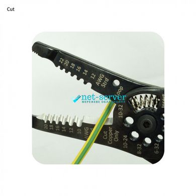 Стриппер багатоцільовий для різання, зачистки та обтиску проводів 8-в-1 Hanlong HT-5321