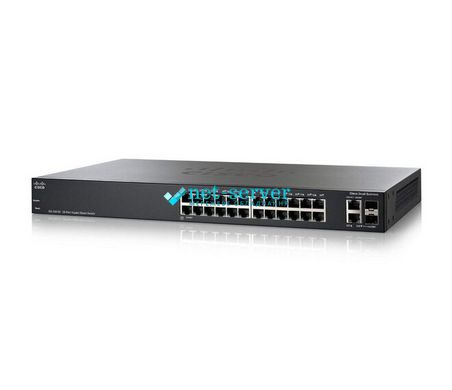 Комутатор Cisco SB SF200-24FP 24-Port 10/100 Smart Switch PoE 180W