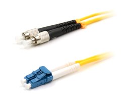 Optical patch cord FC/UPC-LC/UPC, SM, 100m, Duplex UPC-100FCLC(SM)D(FW)