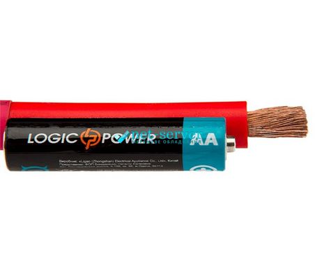 Провід мідний 22мм2 20см, для з'єднання акумуляторних батарей, з клемами LogicPower LP4232