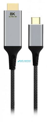 Кабель USB-C на HDMI 2м, 8К 60Гц, Cablexpert A-CM-HDMIM8K-2M
