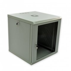 Шкаф серверный настенный 19", 12U, 640х600х600мм (В*Ш*Г), разборной, серый, UA-MGSWL126G