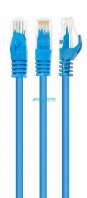 Фото Патч-корд мережевий UTP Cat 6 Cablexpert PP6U-1.5M/B, 1.5 м, синій, RJ45-RJ45, литий, 50u &ndash; купити з доставкою по Україні в інтернет-магазині Net-server