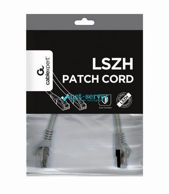 Photo of Network patch cord S/STP Cat 6а Cablexpert PP6A-LSZHCU-45M, 45 m, gray, RJ45-RJ45, molded, 50u &ndash; buy online with delivery across Ukraine at Net-server