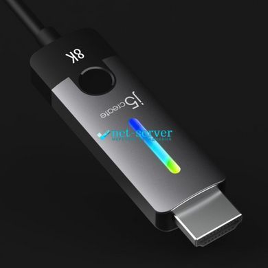 Фото Кабель USB-C HDMI, 8K 60 Гц, LED RGB 1.8 м j5create JCC157-N &ndash; купить с доставкой по Украине в интернет-магазине Net-server