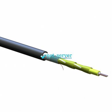 Fiber optic cable U-DQ(ZN)(SR)H, 8G50, OM2, LSZH™/FRNC, corrugated armor, Corning 008TEY-13138A2G