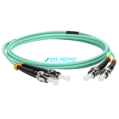 Optical patch cord ST/UPC-ST/UPC, MM(OM3), 5m, Duplex UPC-5STST(MM)D(FW)