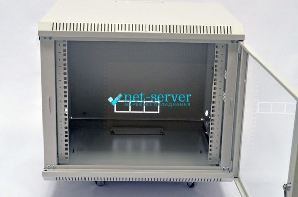 Wall-mounted server cabinet 19", 9U, 507x600x500mm (H*W*D), collapsible, gray, UA-MGSWA95G