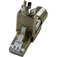 Network connector RJ45, STP, cat.6A, reusable, tool-free