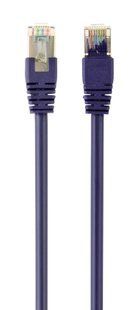 Photo of Cablexpert FTP Cat.6 patch cord, 0.5 m, molded, shielded RJ-45 8P8C network cable, 50u" connectors with lock, purple, PP6-0.5M/V &ndash; buy online with delivery across Ukraine at Net-server