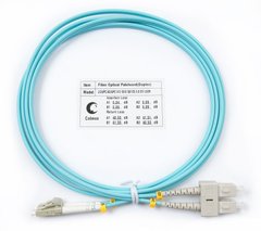 Optical patch cord SC/UPC-LC/UPC, MM(OM3), 5m, Duplex UPC-5SCLC(MM)D(ON)