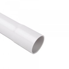 Smooth pipe 3m thick, PVC, Ø16mm, light gray Kopos