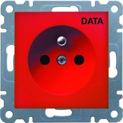 Розетка DATA Lumina-2 червона Hager WL1029