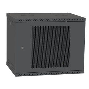 Фото Серверна шафа IP 19" 12U 600x450 розбірна, перфорована, чорна &ndash; купити з доставкою по Україні в інтернет-магазині Net-server