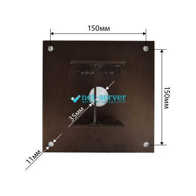 Photo of Pole 103R 1m for mounting cameras, panels call, spotlights, keyboards &ndash; buy online with delivery across Ukraine at Net-server