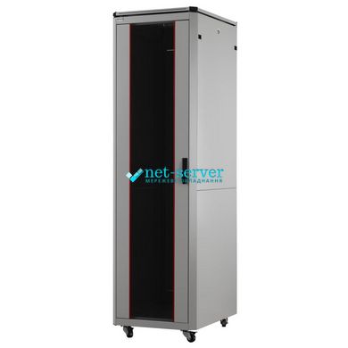 Floor-standing server cabinet 19" 42U, 600x1000x2150 (W*D*H) perforated, light gray, MIRSAN MR.GTAPS42U61.02