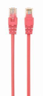 Фото Патч-корд мережевий UTP Cat 5e Cablexpert PP12-5M/RO, 5 м, рожевий, RJ45-RJ45, литий, 50u &ndash; купити з доставкою по Україні в інтернет-магазині Net-server