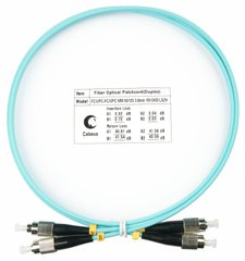 Optical patch cord FC/UPC-FC/UPC, MM(OM3), 2m, Duplex UPC-2FCFC(MM)D(FW)