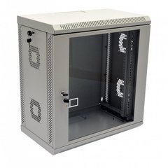 Wall-mounted server cabinet 19", 12U, 640x600x350mm (H*W*D), dismountable, gray, UA-MGSWA1235G