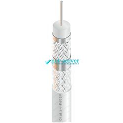 Coaxial cable F660BV CCS (white) 75 Ohm 305m Dialan