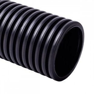 Photo of Corrugated double-layer pipe Kopoflex &Oslash;110 mm with broach, HDPE, black, coil 50 m &ndash; buy online with delivery across Ukraine at Net-server