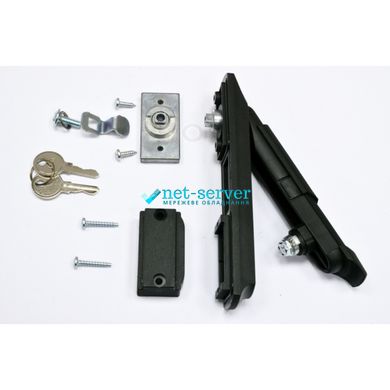 Twist handle lock for MGSE cabinet doors