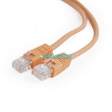 Фото Патч-корд мережевий UTP Cat 5e Cablexpert PP12-0.25M/O, 0.25 м, помаранчевий, RJ45-RJ45, литий, 50u &ndash; купити з доставкою по Україні в інтернет-магазині Net-server