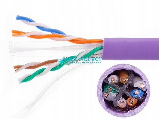 Twisted pair cable UTP cat.6, LSZH, 500m, purple Molex CAA-00325