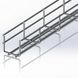 Mesh tray 50x50x2500, wire &Oslash;4 mm, white zinc CMS-WBC4-5050Z