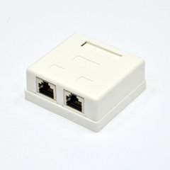 External network socket 2xRJ45, cat.6, STP, EPNew 6BX-S2WHA6
