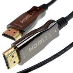 Патч-корд HDMI 2.0, 30м, з передачею сигналу по оптичному кабелю (AOC) Electronical LW-HA-30
