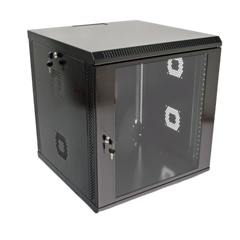 Server wall cabinet 19", 12U, 640x600x500mm (H*W*H), collapsible, black, UA-MGSWA125B