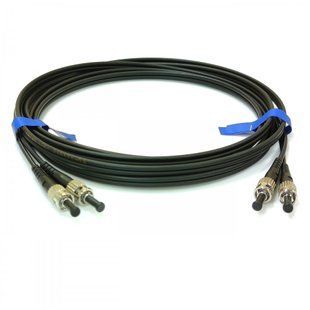Фото Оптический патчкорд ST/UPC-ST/UPC, ОМ3, 15м, черный Duplex UPC-15STST(MM)D(ON)BK &ndash; купить с доставкой по Украине в интернет-магазине Net-server