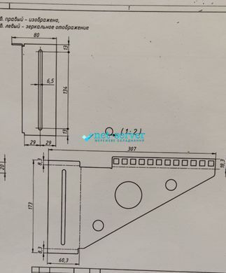 Photo of Bracket 4U, for wire, stainless steel 304, 1.5 mm CMS-WWB4U-S304 &ndash; buy online with delivery across Ukraine at Net-server