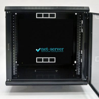 Шафа серверна настінна 19", 12U, 640х600х500мм (В*Ш*Г), розбірна, чорна, UA-MGSWA125B
