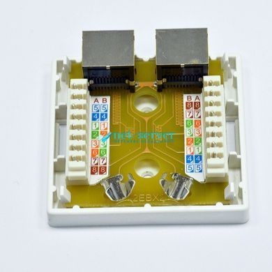 Photo of External network socket 2xRJ45, cat.6, STP, EPNew 6BX-S2WHA6 &ndash; buy online with delivery across Ukraine at Net-server