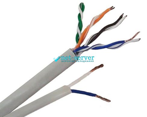 Twisted pair cable U/UTP, cat.5e, PVC, 500m, KPV-OP (100) 4x2x0.50+2x0.75 OK-Net 49657m500
