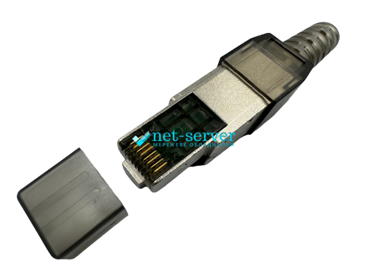 Коннектор сетевой RJ45, STP, cat.7, безинструментальный, Kingda KD-PGS8051-C7