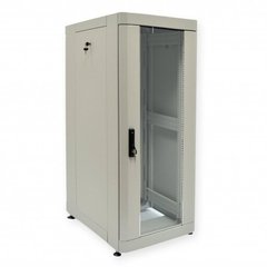 Floor-standing server cabinet 19", 42U, 2020x610x1055mm (W*D), knockdown, gray, UA-MGSE42610MG